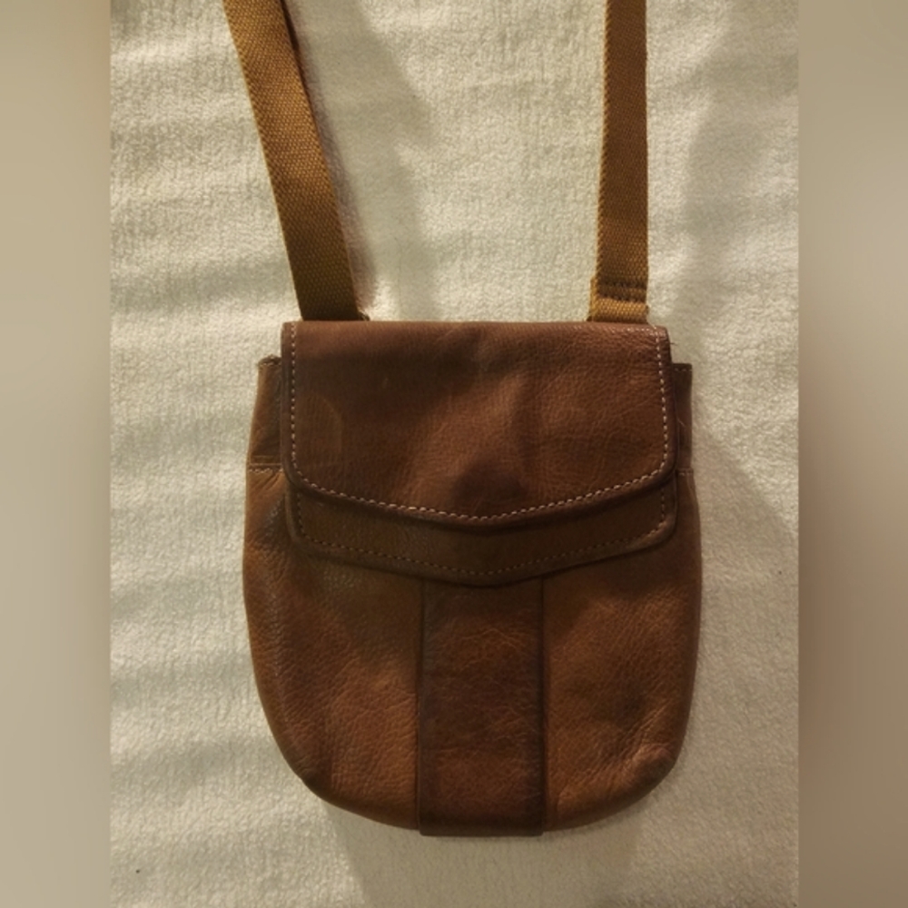 Women's Leather Crossbody Purse Brown